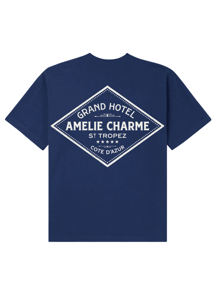 AMÉLIE CHARME Grand Hôtel St Tropez T-Shirt Navy
