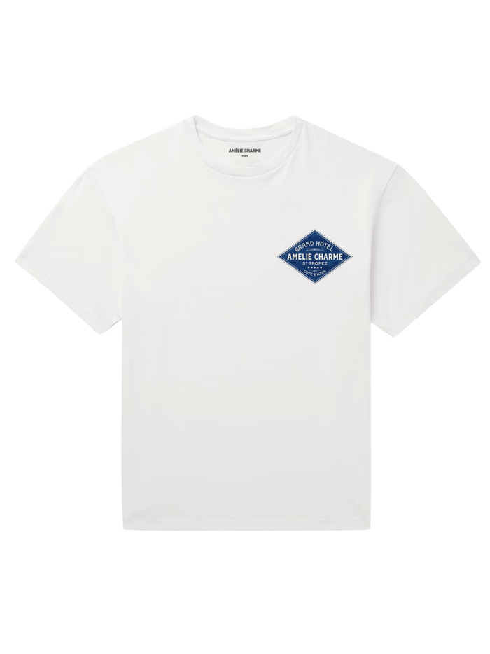 AMÉLIE CHARME Grand Hôtel St Tropez T-Shirt White