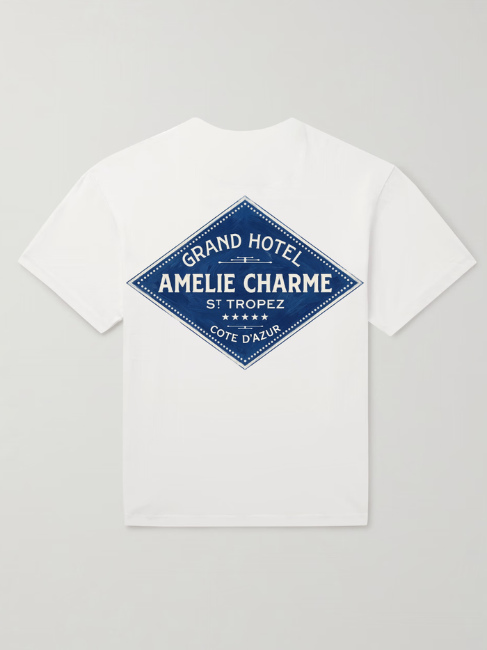 AMÉLIE CHARME Grand Hôtel St Tropez T-Shirt White
