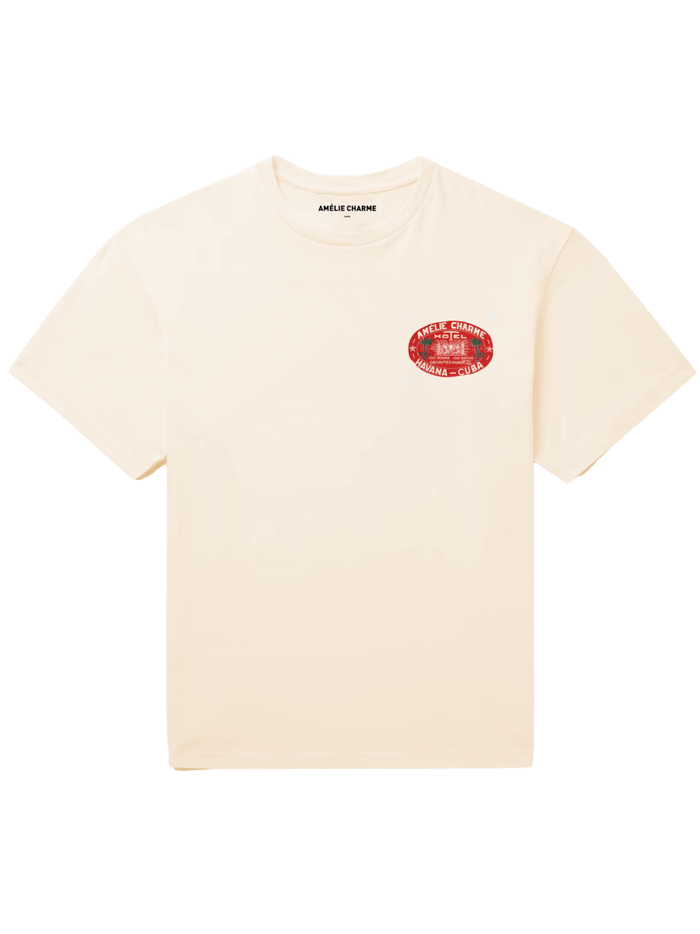 AMÉLIE CHARME Hôtel Cuba T-Shirt Beige
