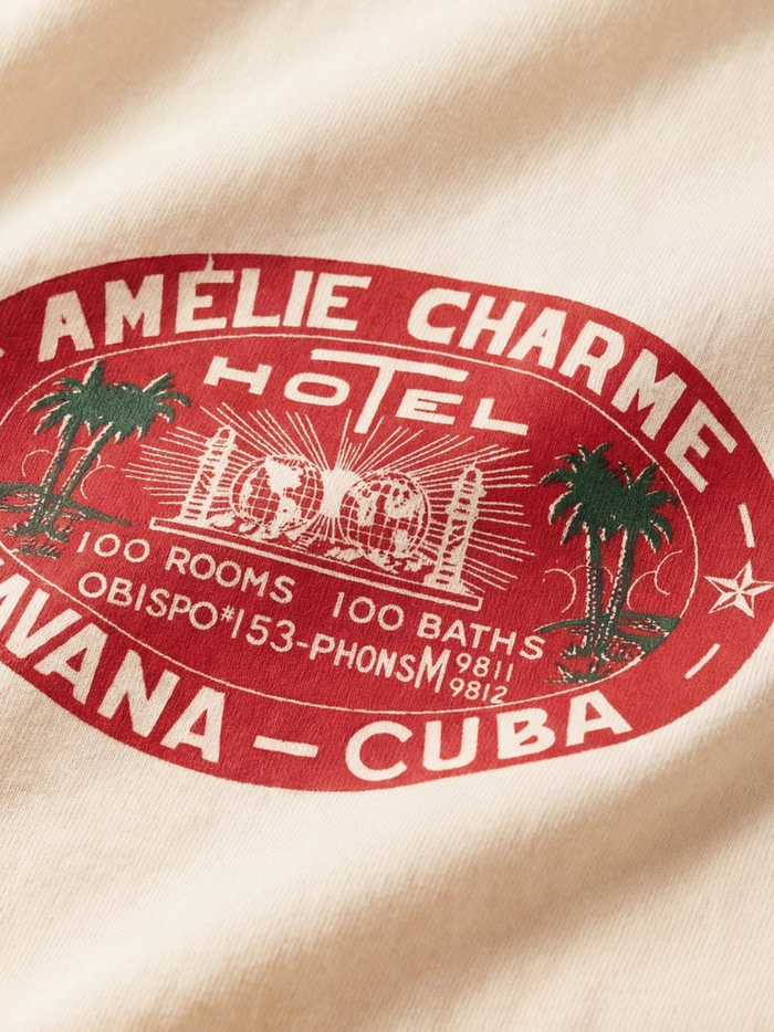 AMÉLIE CHARME Hôtel Cuba T-Shirt Beige