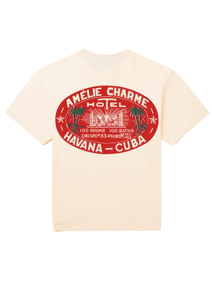 AMÉLIE CHARME Hôtel Cuba T-Shirt Beige