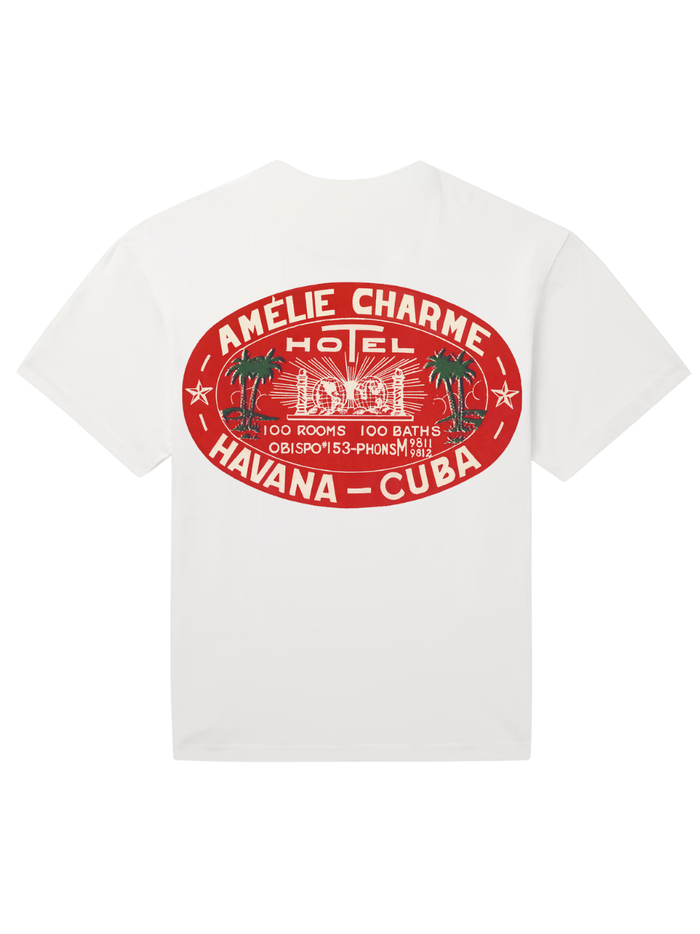 AMÉLIE CHARME Hôtel Cuba T-Shirt White