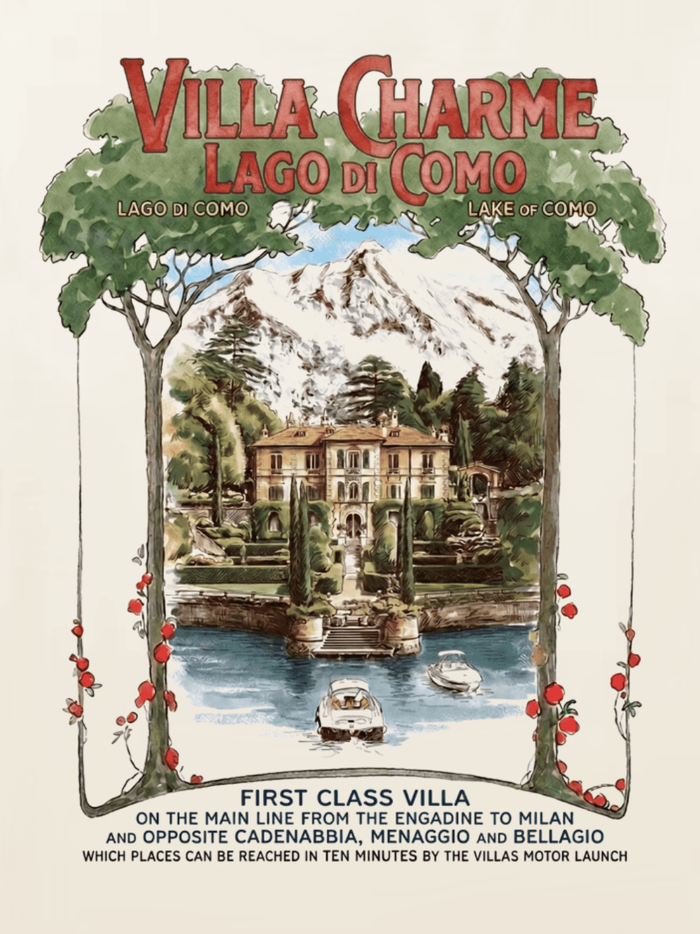 AMÉLIE CHARME Lago di Como T-Shirt Beige
