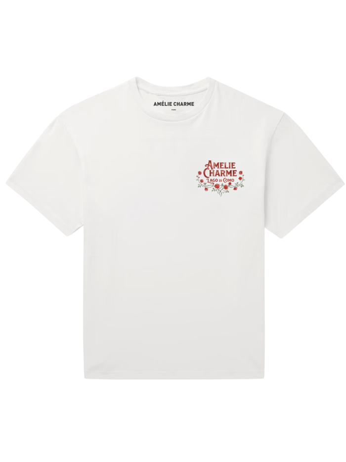 AMÉLIE CHARME Lago di Como T-Shirt White