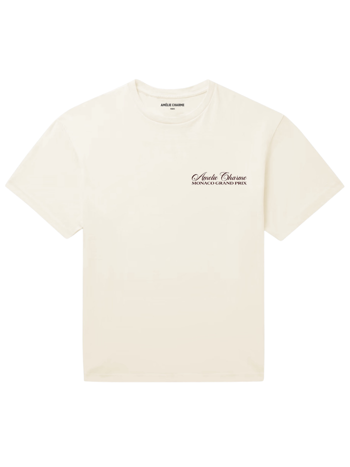 AMÉLIE CHARME Monaco Grand Prix T-Shirt Beige
