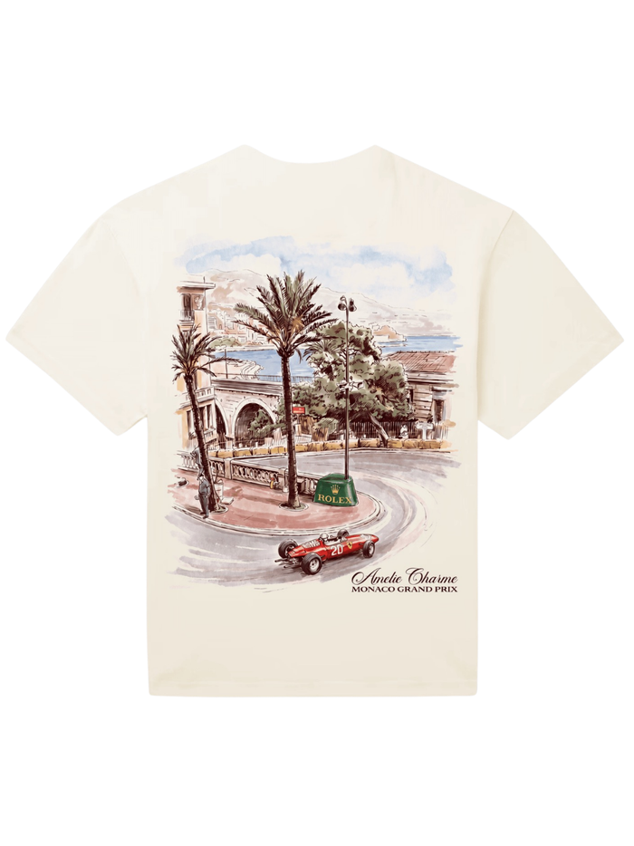 AMÉLIE CHARME Monaco Grand Prix T-Shirt Beige