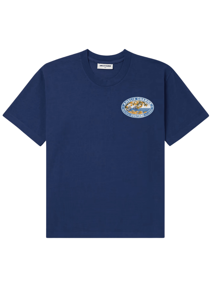AMÉLIE CHARME Positano Hôtel Belvedere T-Shirt Navy