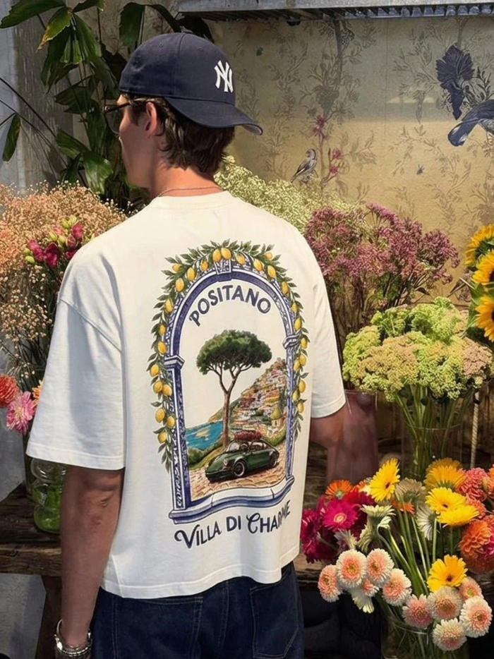 AMÉLIE CHARME Positano Villa di Charme T-Shirt White