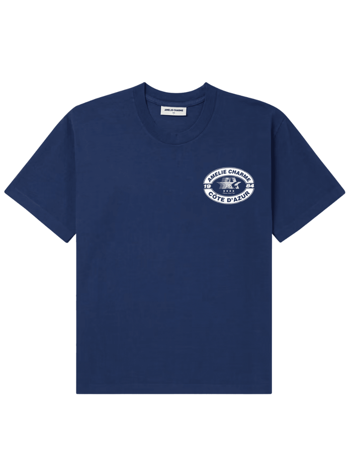 AMÉLIE CHARME Riviera Sports Club T-Shirt Navy