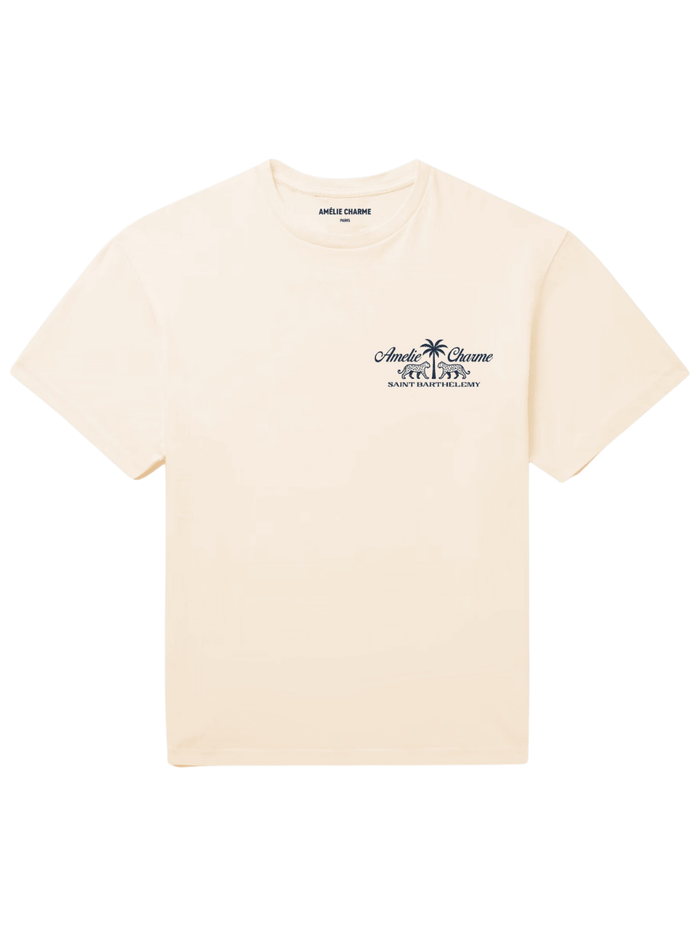 AMÉLIE CHARME Saint Barthélemy T-Shirt Beige