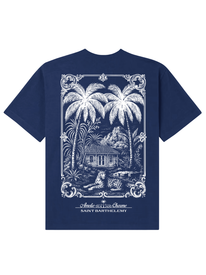 AMÉLIE CHARME Saint Barthélemy T-Shirt Navy