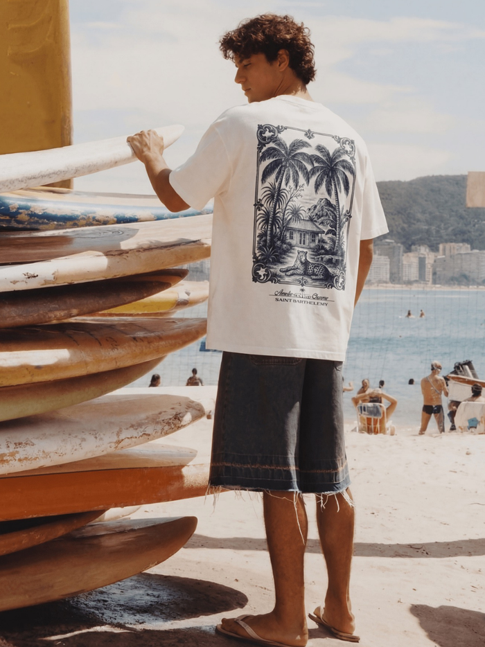 AMÉLIE CHARME Saint Barthélemy T-Shirt White