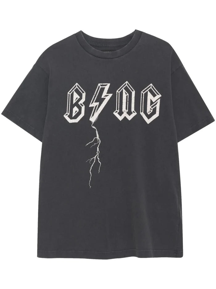 ANINE BING WOMEN Bing Bolt T-Shirt Black - MAISONDEFASHION.COM