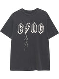 ANINE BING WOMEN Bing Bolt T-Shirt Black - MAISONDEFASHION.COM