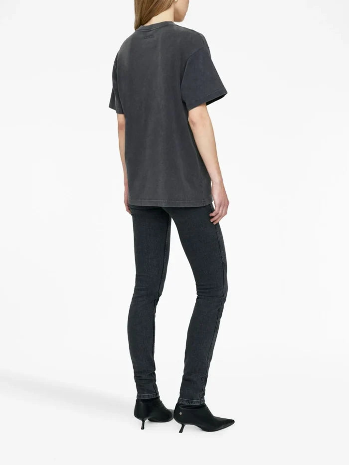 ANINE BING WOMEN Bing Bolt T-Shirt Black - MAISONDEFASHION.COM