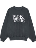 ANINE BING WOMEN Jaci Sweatshirt Logo Washed Black - MAISONDEFASHION.COM