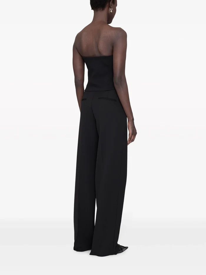 ANINE BING WOMEN Jennifer Corset Style Top Black - MAISONDEFASHION.COM