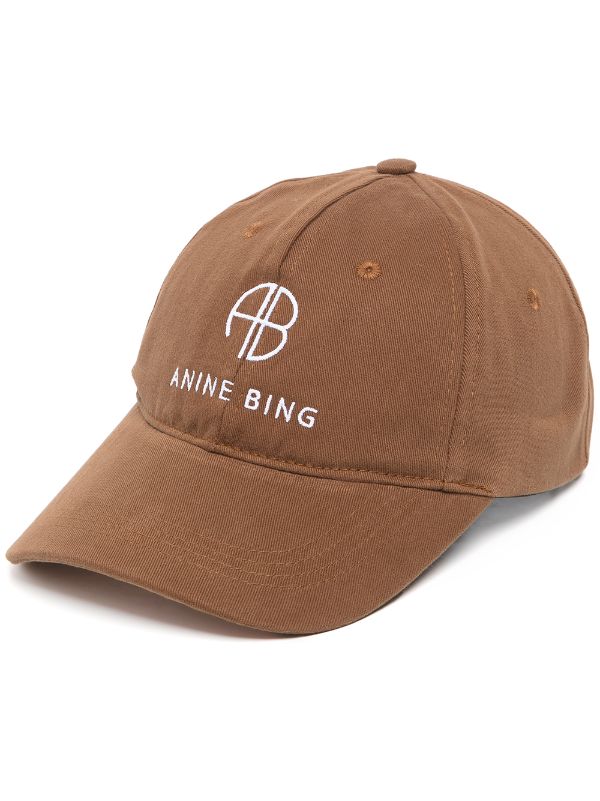 ANINE BING WOMEN Jeremy Baseball Cap Brown - MAISONDEFASHION.COM