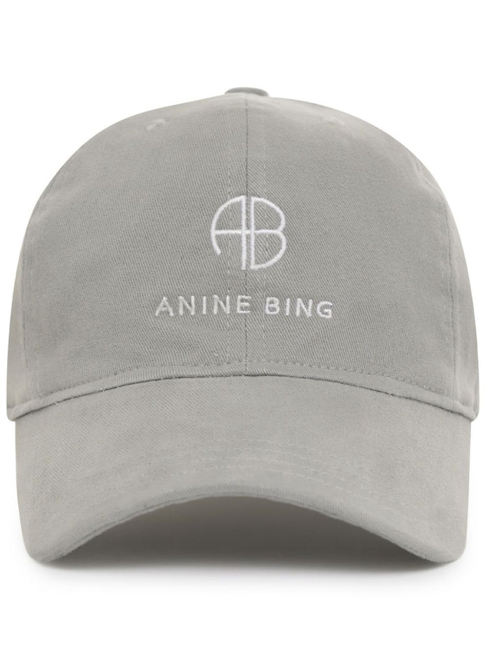 ANINE BING WOMEN Jeremy Baseball Cap Grey - MAISONDEFASHION.COM