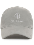 ANINE BING WOMEN Jeremy Baseball Cap Grey - MAISONDEFASHION.COM