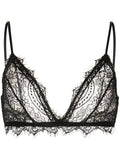 ANINE BING WOMEN Lace Bra With Trim Black - MAISONDEFASHION.COM