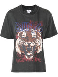ANINE BING WOMEN Tiger T-shirt Black - MAISONDEFASHION.COM