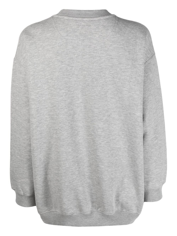 ANINE BING WOMEN Tyler Sweatshirt Heather Grey - MAISONDEFASHION.COM