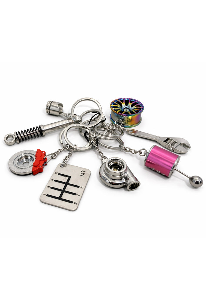 ANTI SOCIAL SOCIAL CLUB Car Part Keychain 8 in 1 Multi - MAISONDEFASHION.COM