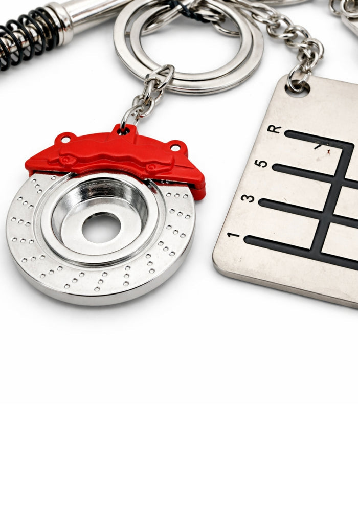ANTI SOCIAL SOCIAL CLUB Car Part Keychain 8 in 1 Multi - MAISONDEFASHION.COM
