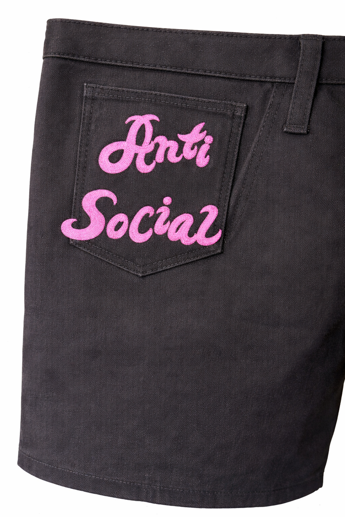 ANTI SOCIAL SOCIAL CLUB Chainstick Carpenter Shorts Black - MAISONDEFASHION.COM