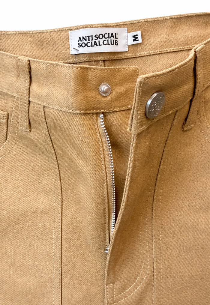 ANTI SOCIAL SOCIAL CLUB Chainstick Carpenter Shorts Tan - MAISONDEFASHION.COM
