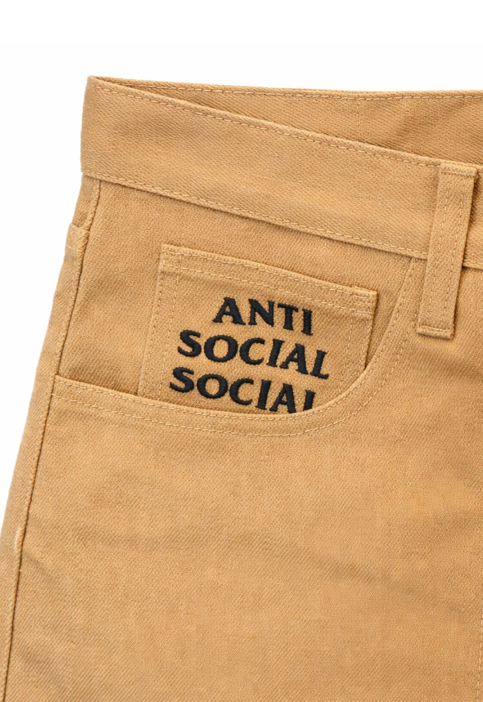 ANTI SOCIAL SOCIAL CLUB Chainstick Carpenter Shorts Tan - MAISONDEFASHION.COM