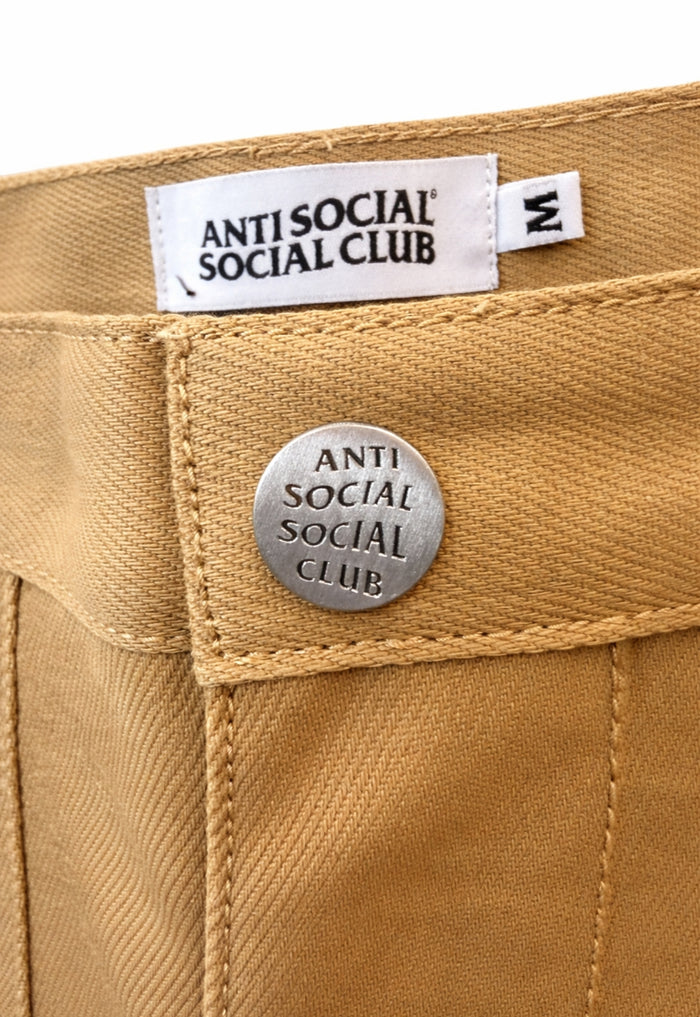 ANTI SOCIAL SOCIAL CLUB Chainstick Carpenter Shorts Tan - MAISONDEFASHION.COM