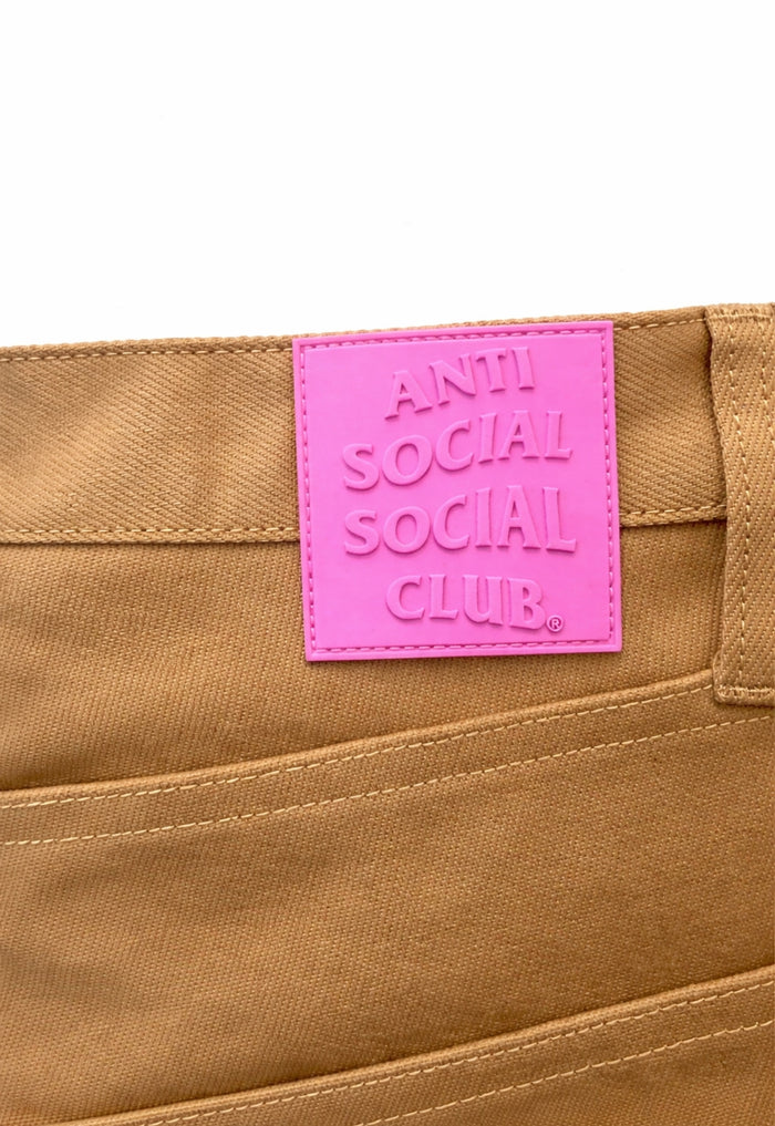 ANTI SOCIAL SOCIAL CLUB Chainstick Carpenter Shorts Tan - MAISONDEFASHION.COM