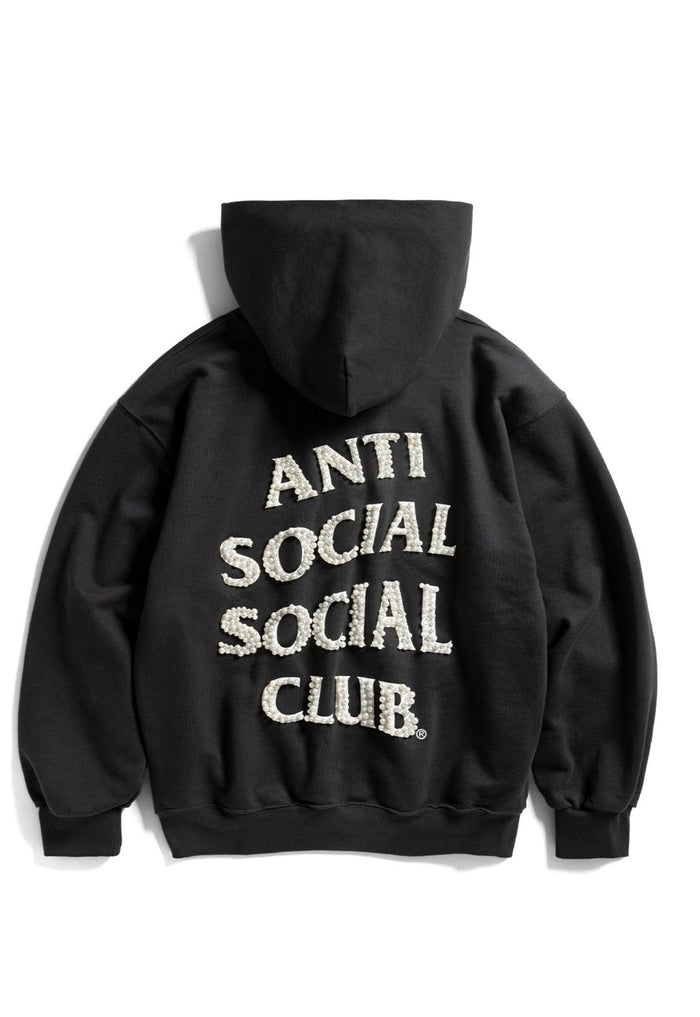 ANTI SOCIAL SOCIAL CLUB Clutching Pearls Hoodie Black - MAISONDEFASHION.COM