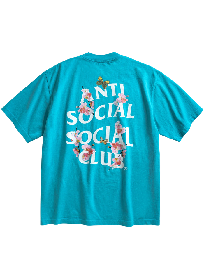 ANTI SOCIAL SOCIAL CLUB Kkotch T-Shirt Blue - MAISONDEFASHION.COM