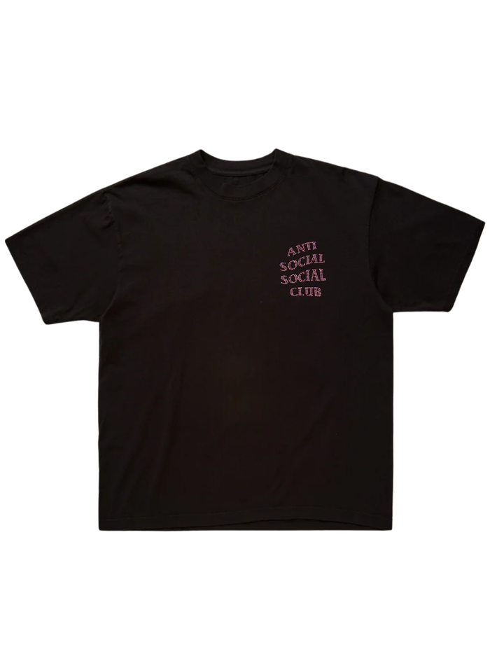 ANTI SOCIAL SOCIAL CLUB Rhinestone Mind Games Tee Black/Pink - MAISONDEFASHION.COM