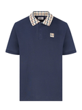 AQUASCUTUM Collar Tech Polo Navy