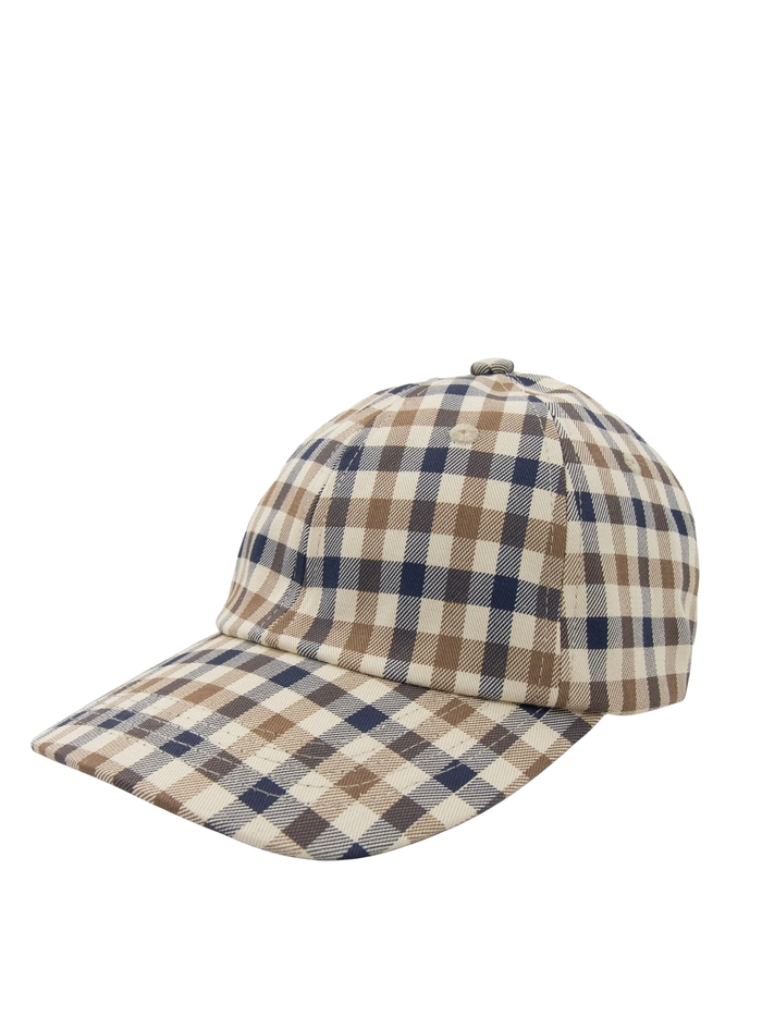 AQUASCUTUM Merino Baseball Cap Club Check