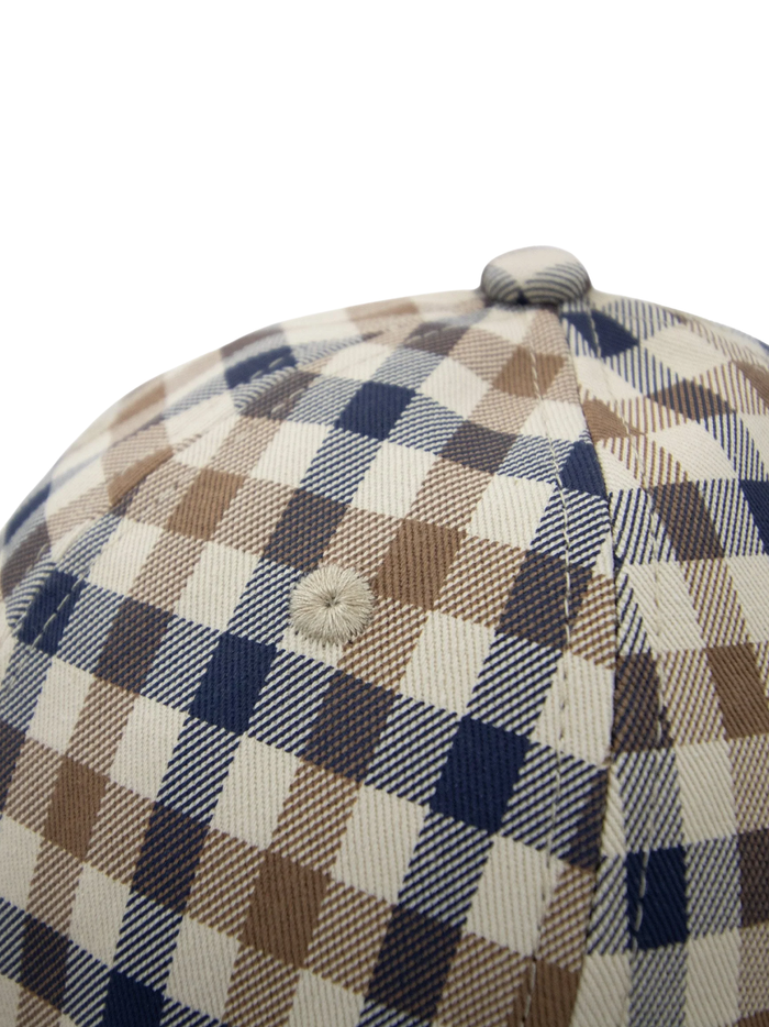 AQUASCUTUM Merino Baseball Cap Club Check