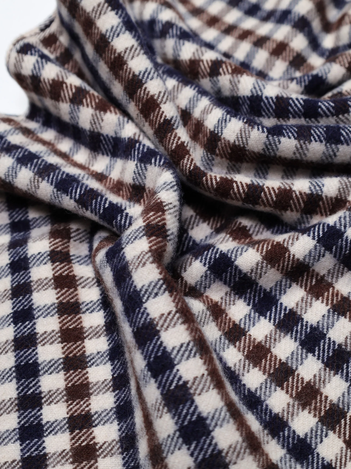 AQUASCUTUM Wool Iconic Scarf Club Check