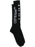 OFF-WHITE Arrow Bookish Socks Black/White - MAISONDEFASHION.COM