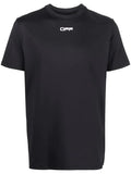 OFF-WHITE Arrow Outline S/S Sport Tee Black/White - MAISONDEFASHION.COM