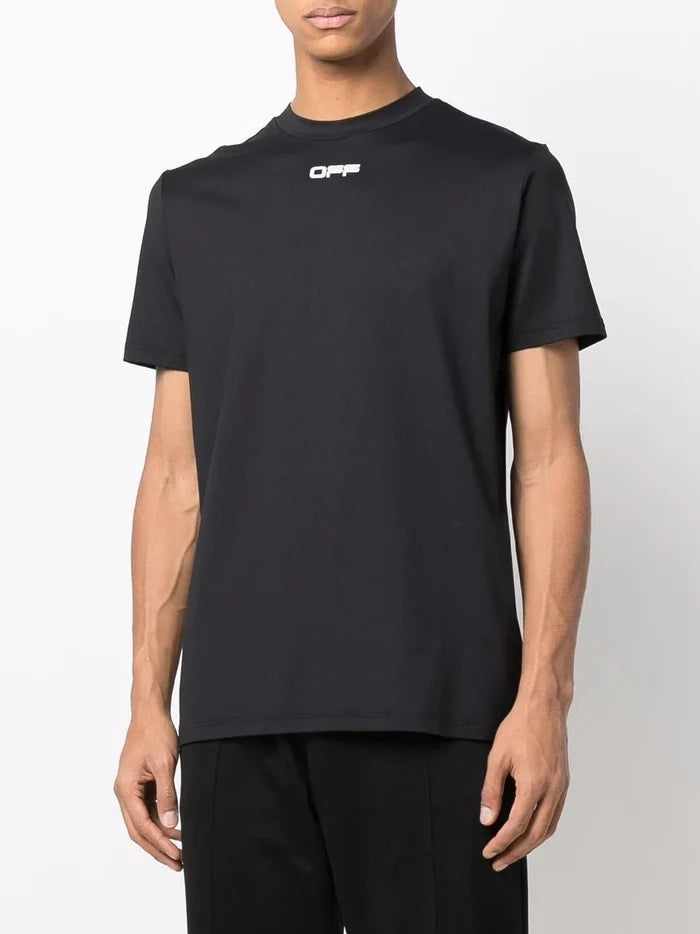 OFF-WHITE Arrow Outline S/S Sport Tee Black/White - MAISONDEFASHION.COM