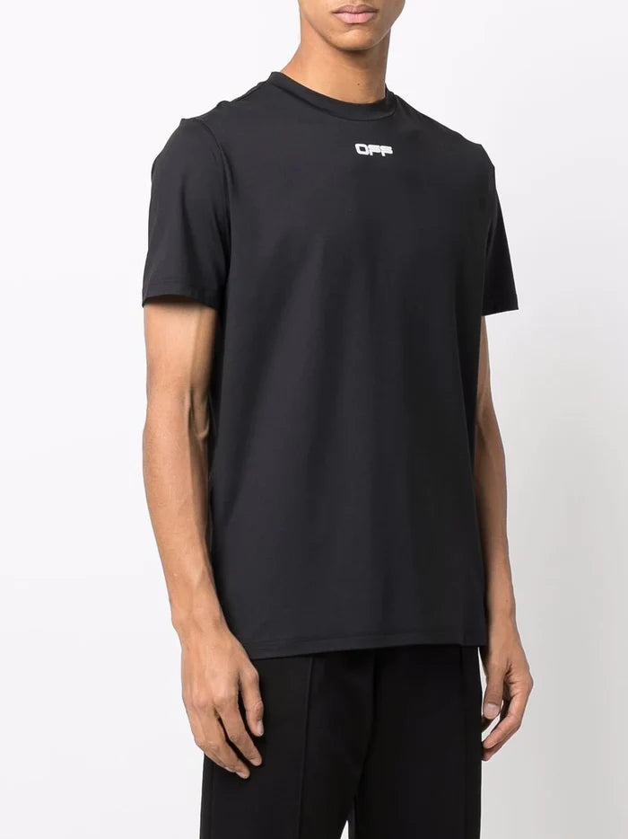 OFF-WHITE Arrow Outline S/S Sport Tee Black/White - MAISONDEFASHION.COM