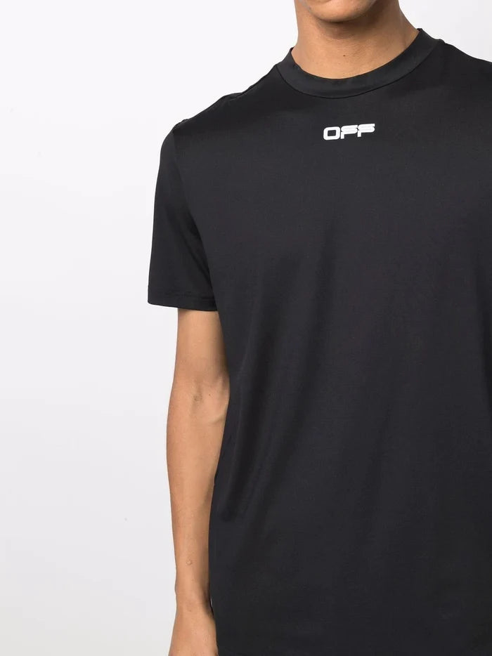 OFF-WHITE Arrow Outline S/S Sport Tee Black/White - MAISONDEFASHION.COM