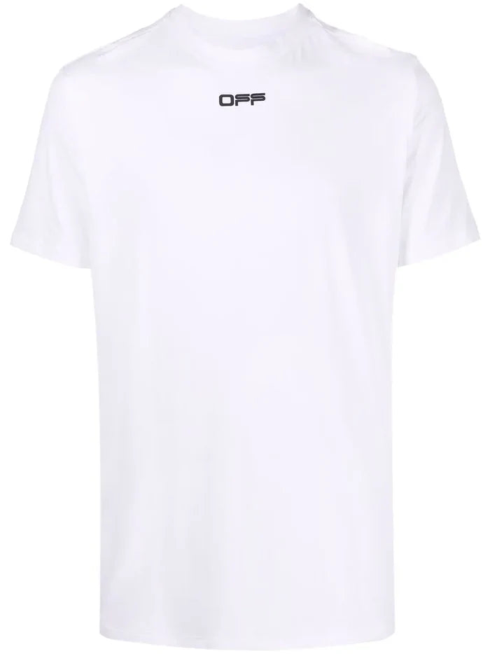 OFF-WHITE Arrow Outline S/S Sport Tee White/Black - MAISONDEFASHION.COM