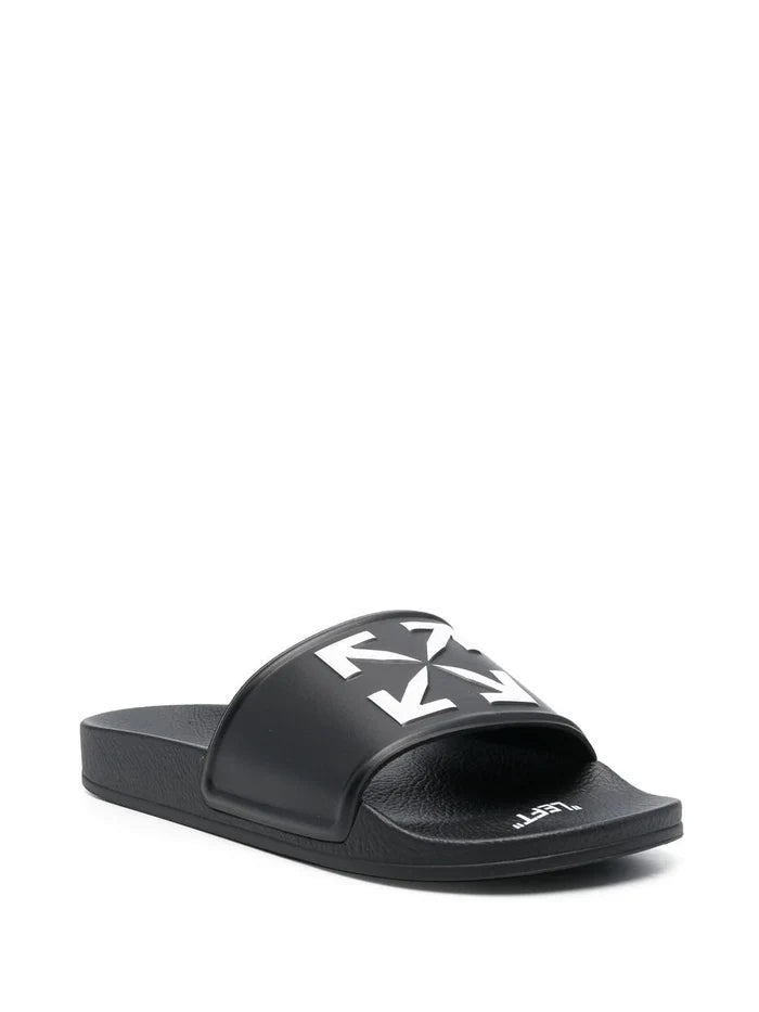 OFF-WHITE Arrow Slider Black/White - MAISONDEFASHION.COM
