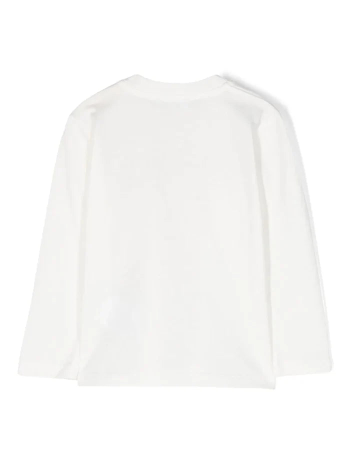 VERSACE BABY Boys Logo-print Cotton T-Shirt White - MAISONDEFASHION.COM